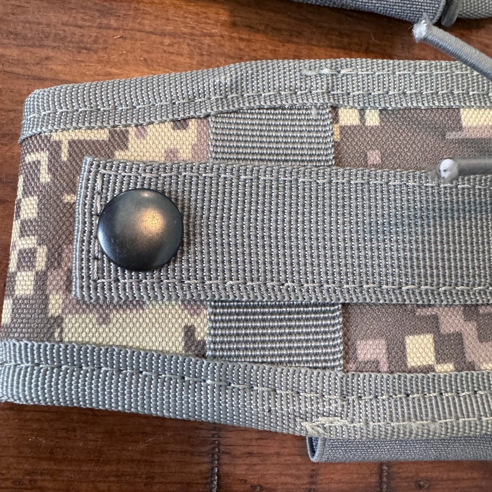 Set of 2 Tactical Magazine Pouches Digital Camo Grey Nylon Mag Holders - Picture 8 of 10